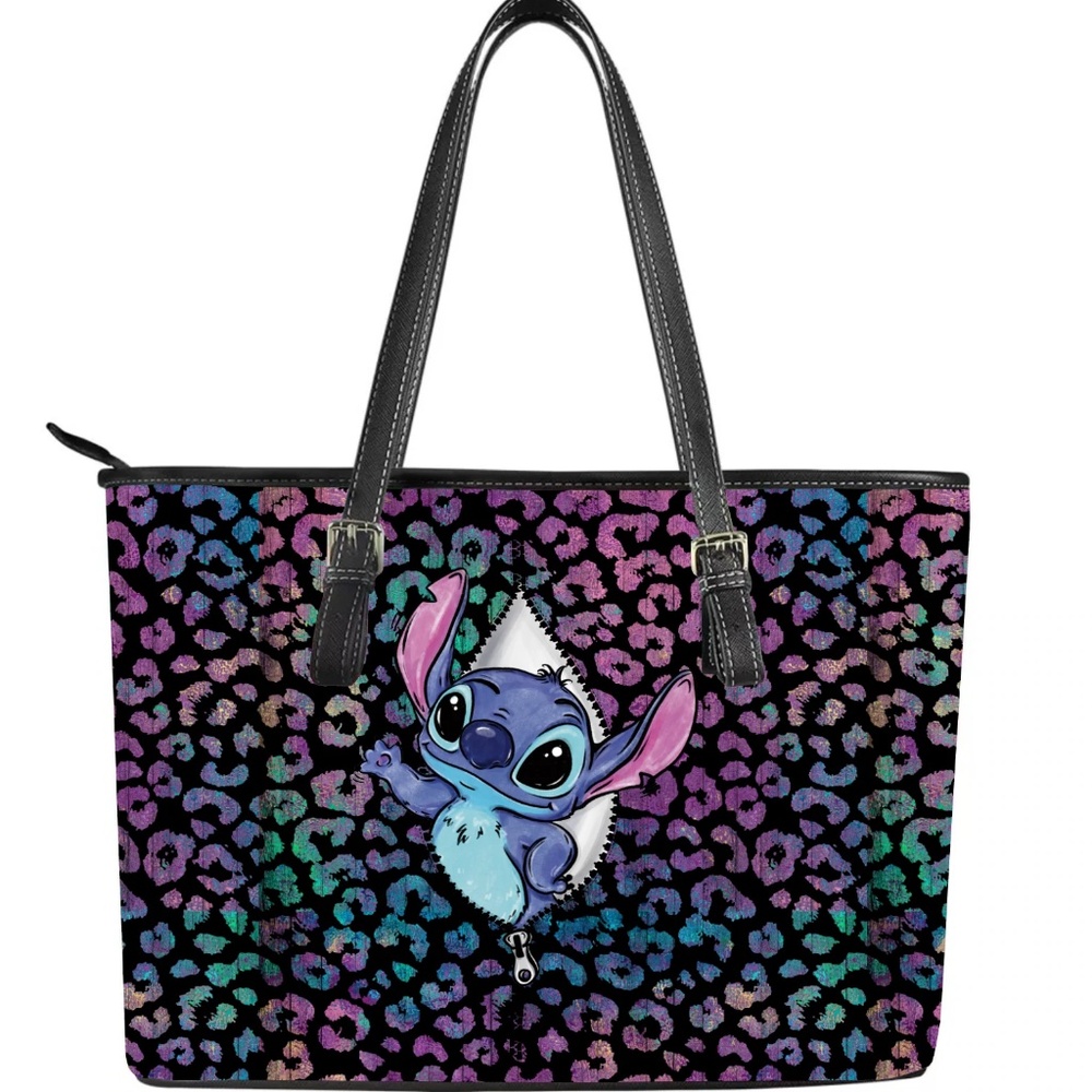 Stitch Leopard Large Handbag